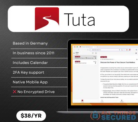 Tuta Secure email alternative